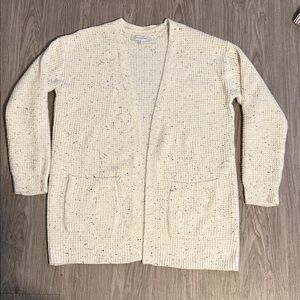 Madison Grey Speckled Knit Sweater Size M